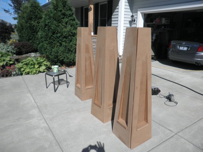 Craftsman columns porch style tapered front column pillars comes classic set life atop copper stone base choose board entry